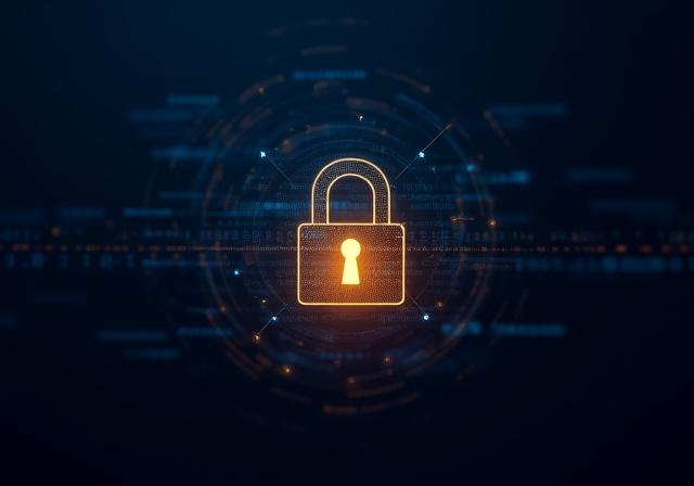 Digital security and data concept